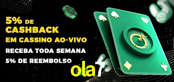 Promoções do cassino ao Vivo ola7